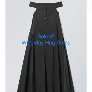 Weekday klänning - Söker en festklänning/långklänning från weekday som heter ”hug dress”.