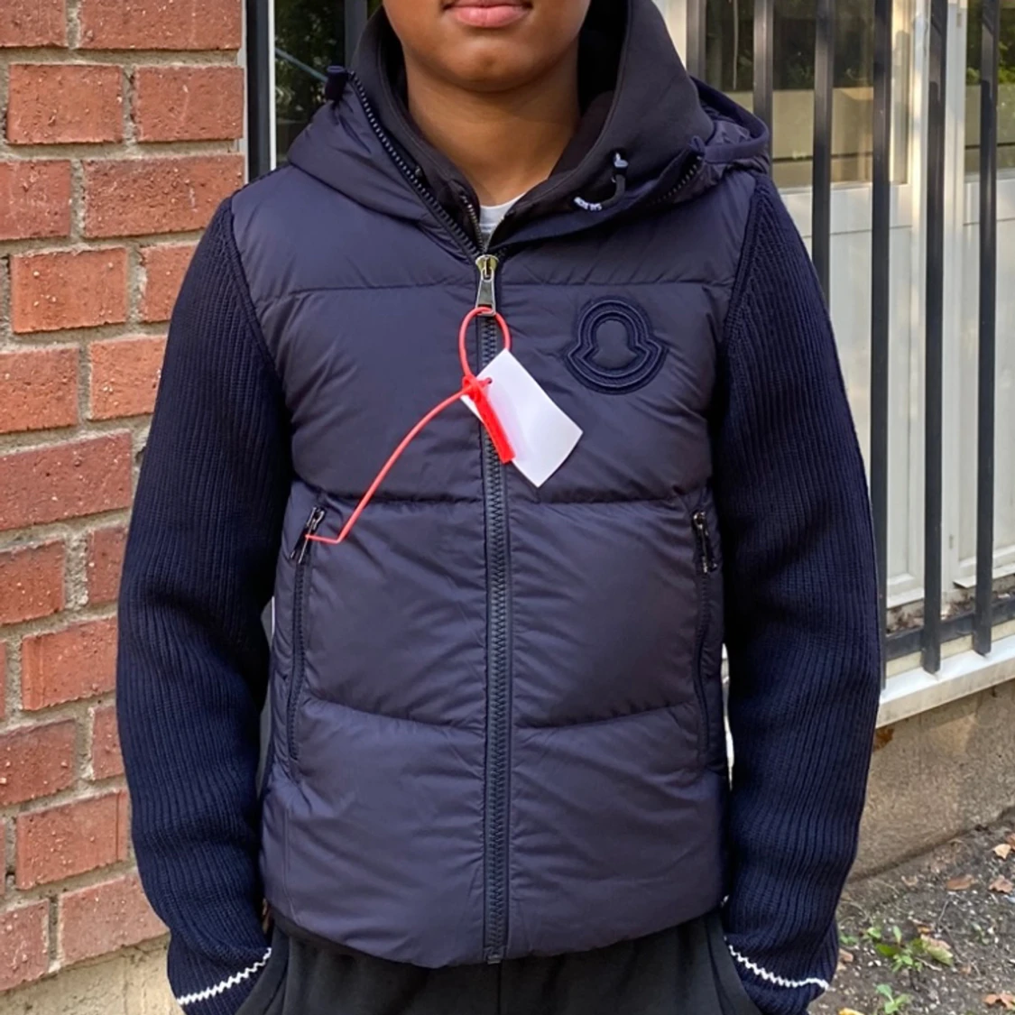 MONCLER PANELLED HOODED PUFFER JACKET