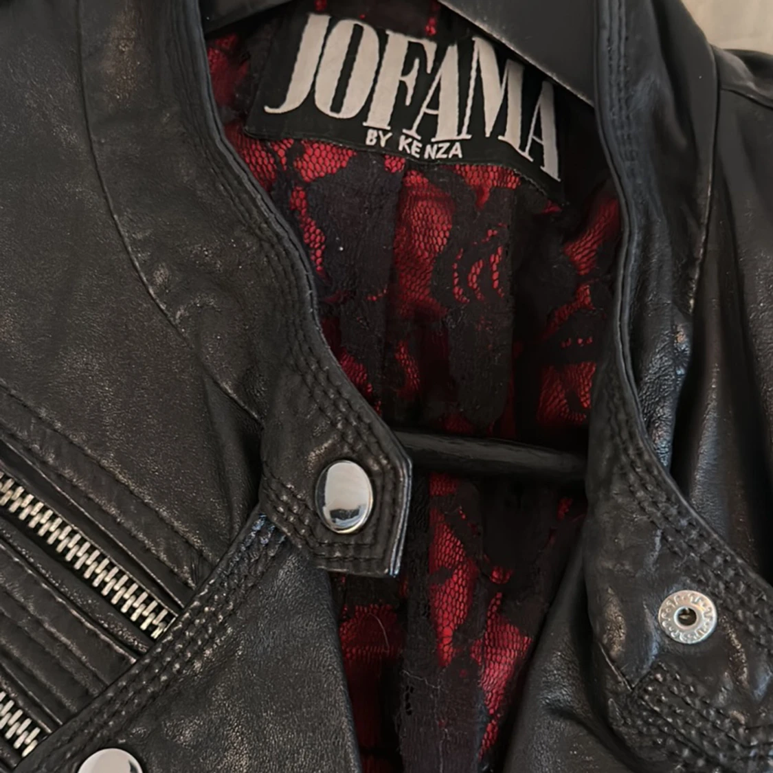 Svart skinnjacka från Jofama - 91