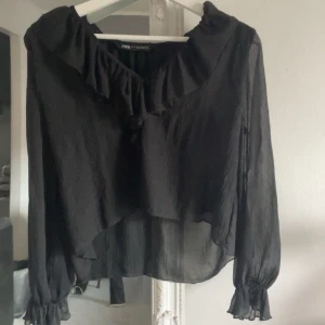 Blus  - jätte snygg volang blus, pris 175kr 