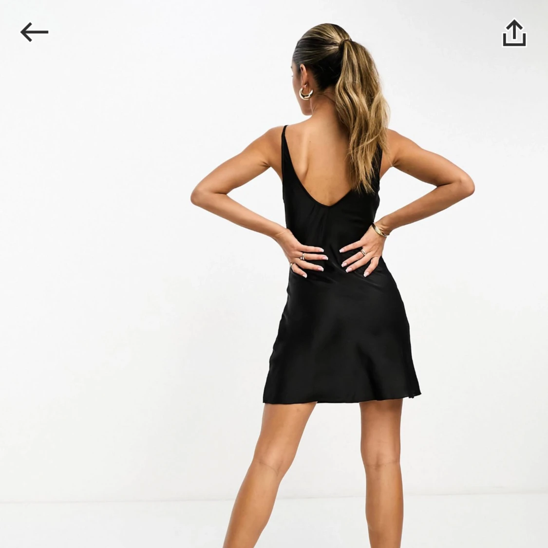 Svart kort klänning - 90