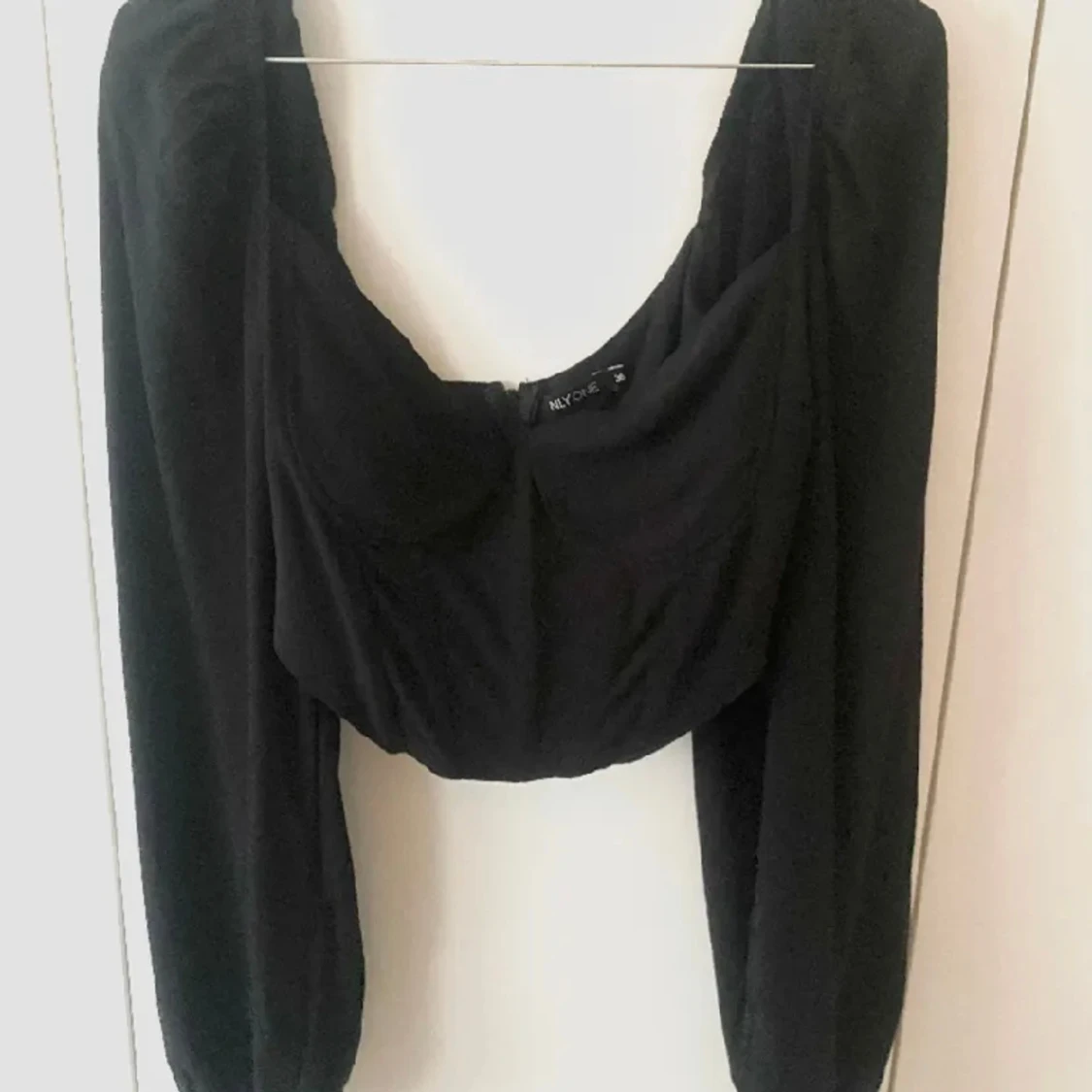 Svart bustier topp - 90