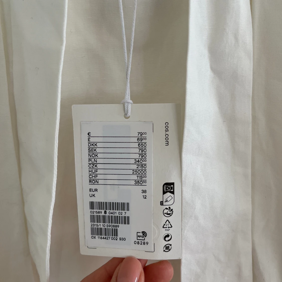 Cos vit klänning - 91