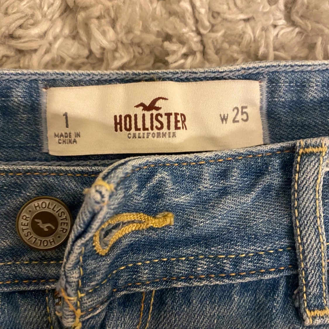 Lågmidjade jeansshorts  - 91