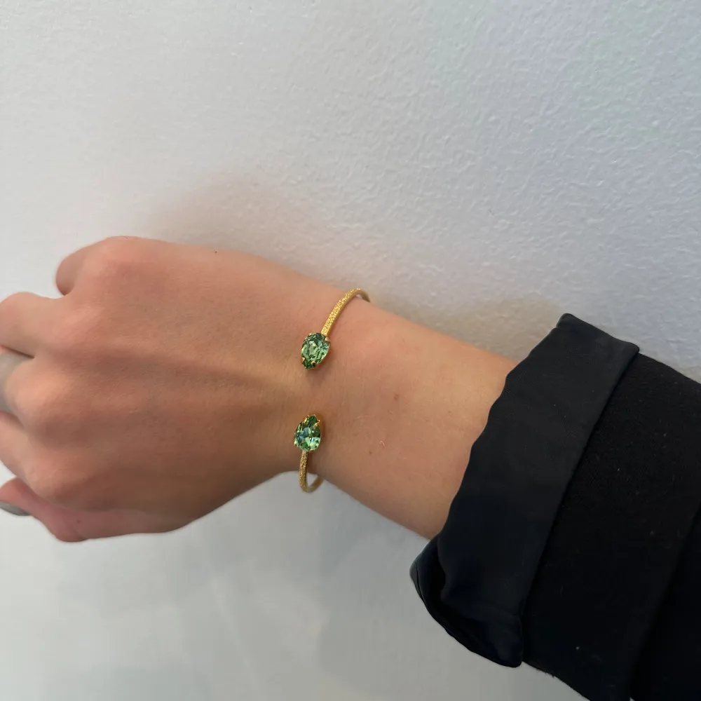 Säljer detta fina armband från Caroline Svedbom i färgen peridot💚inga defekter . Accessoarer.