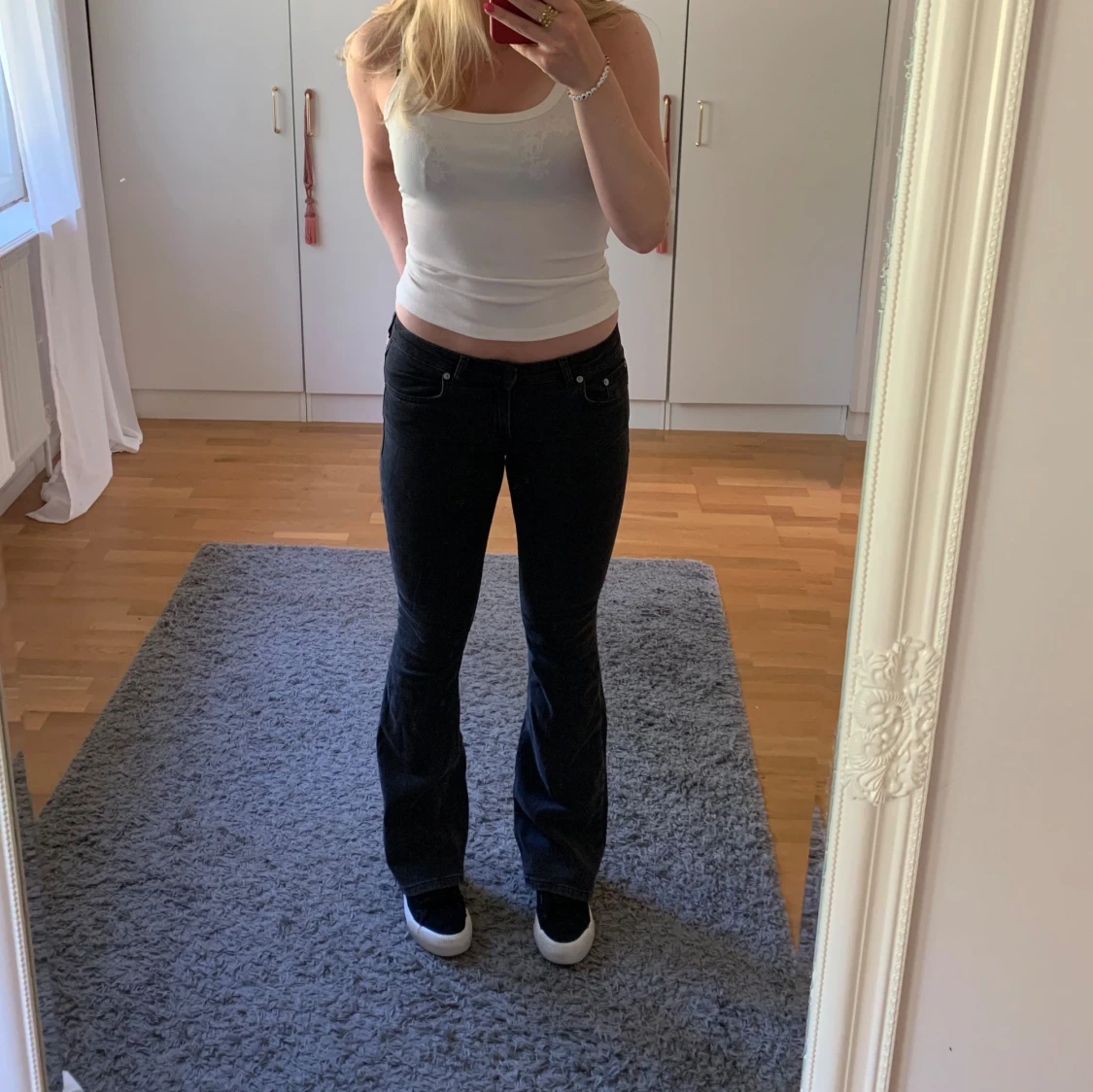 Lågmidjade bootcut jeans - 90