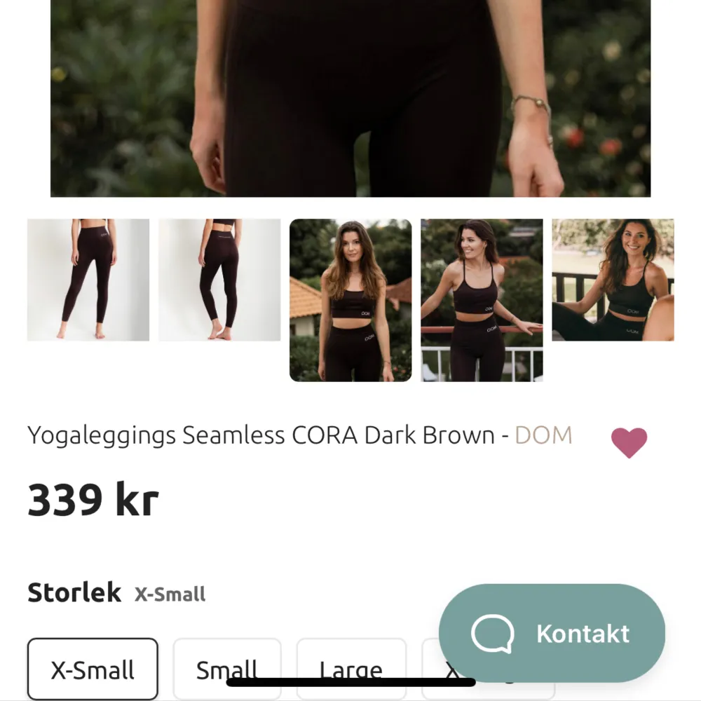 Använd enstaka gång…säljer pga fel storlek för mig.  Tights & topp. . Sportswear.