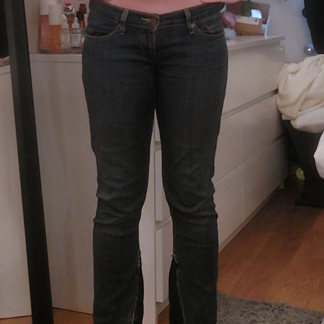 Lågmidjade jeans