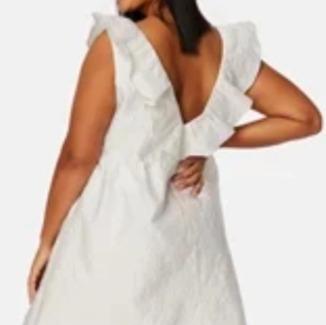 Vit kort klänning - 90