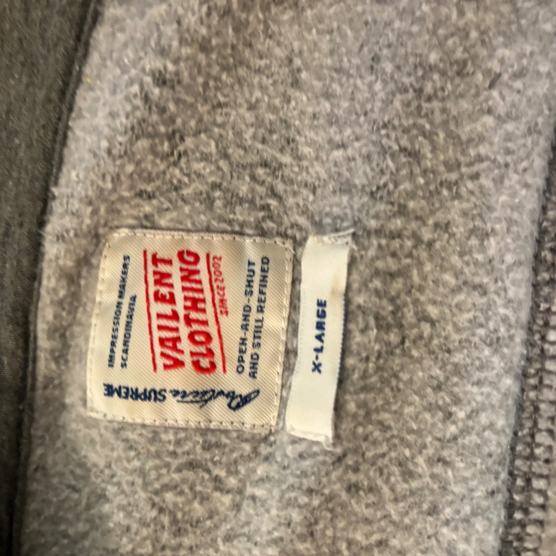 Y2K grå hoodie - 90