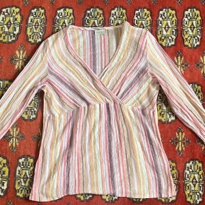 Topp - Jättefin längärmad randig topp från märket Bon’a Parte