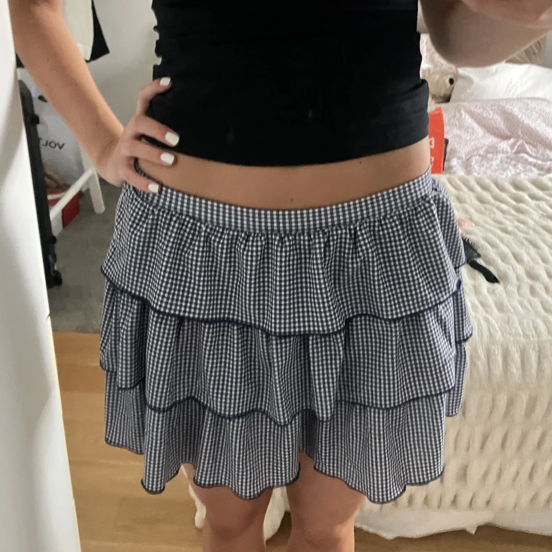 Minikjol med volanger - 91