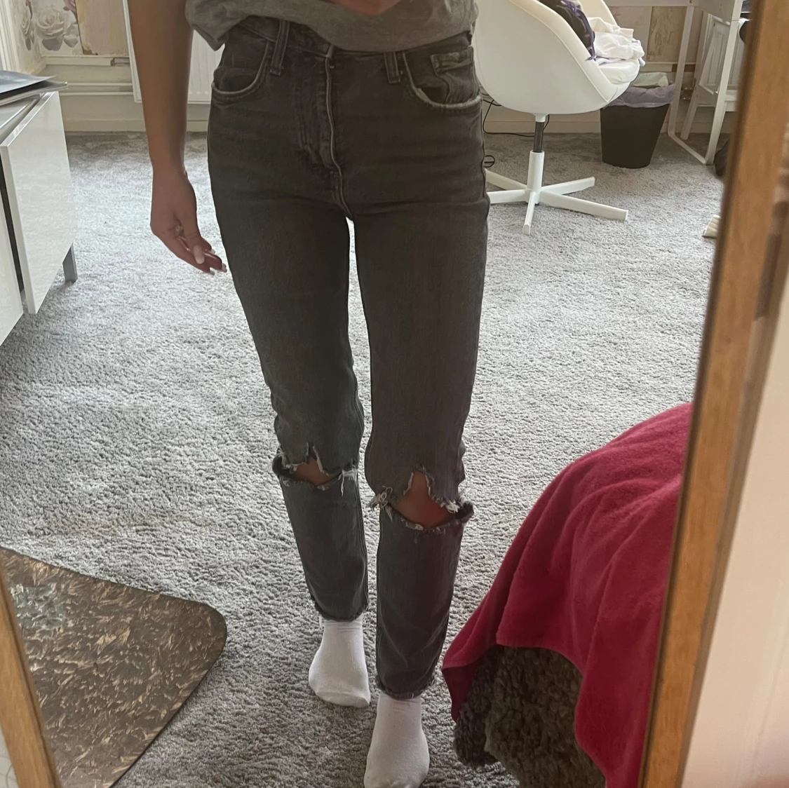 Gråa Zara jeans