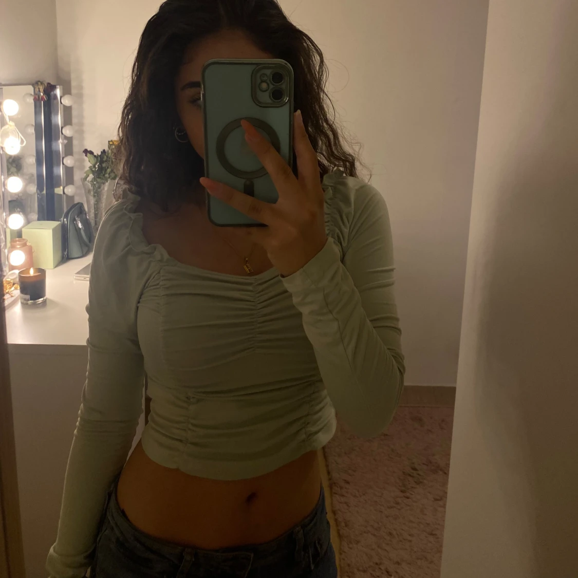 Mint grön topp - 90