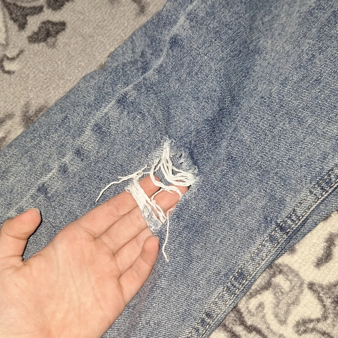 Ripped wide jeans - 91