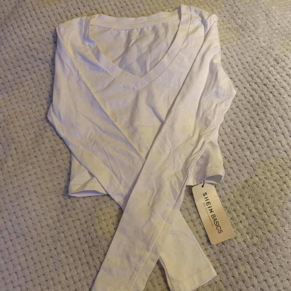 Enkel långärmad t-shirt - 1