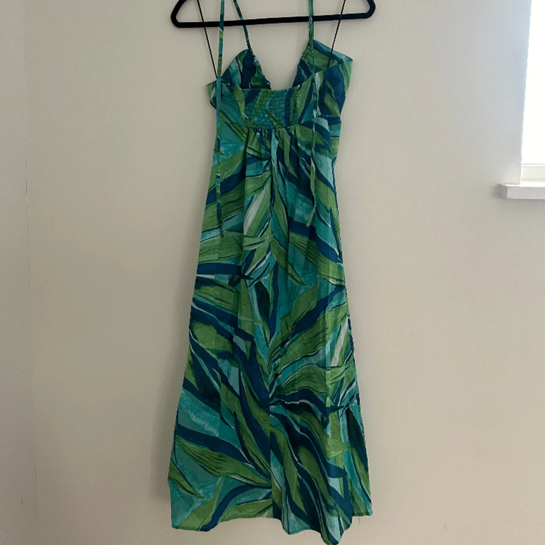 Blå och grön klänning - 91