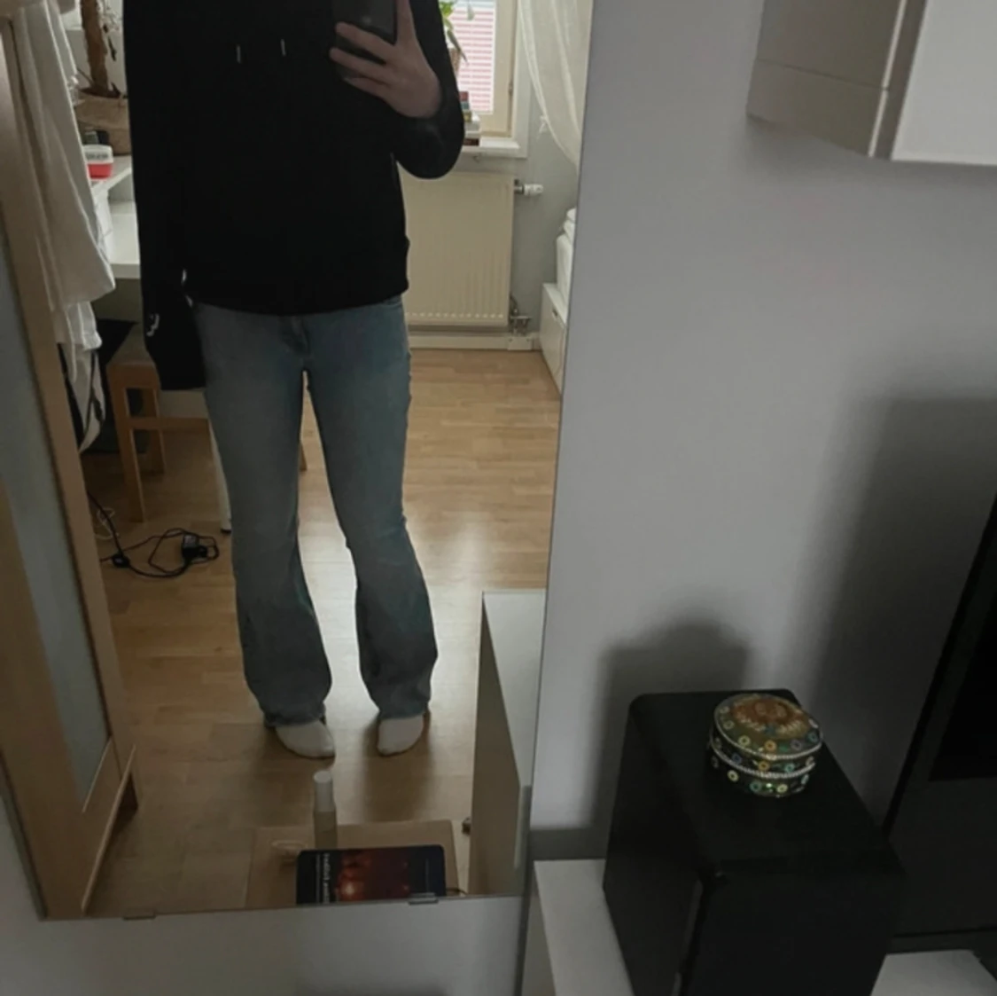 Lågmidjade bootcut jeans