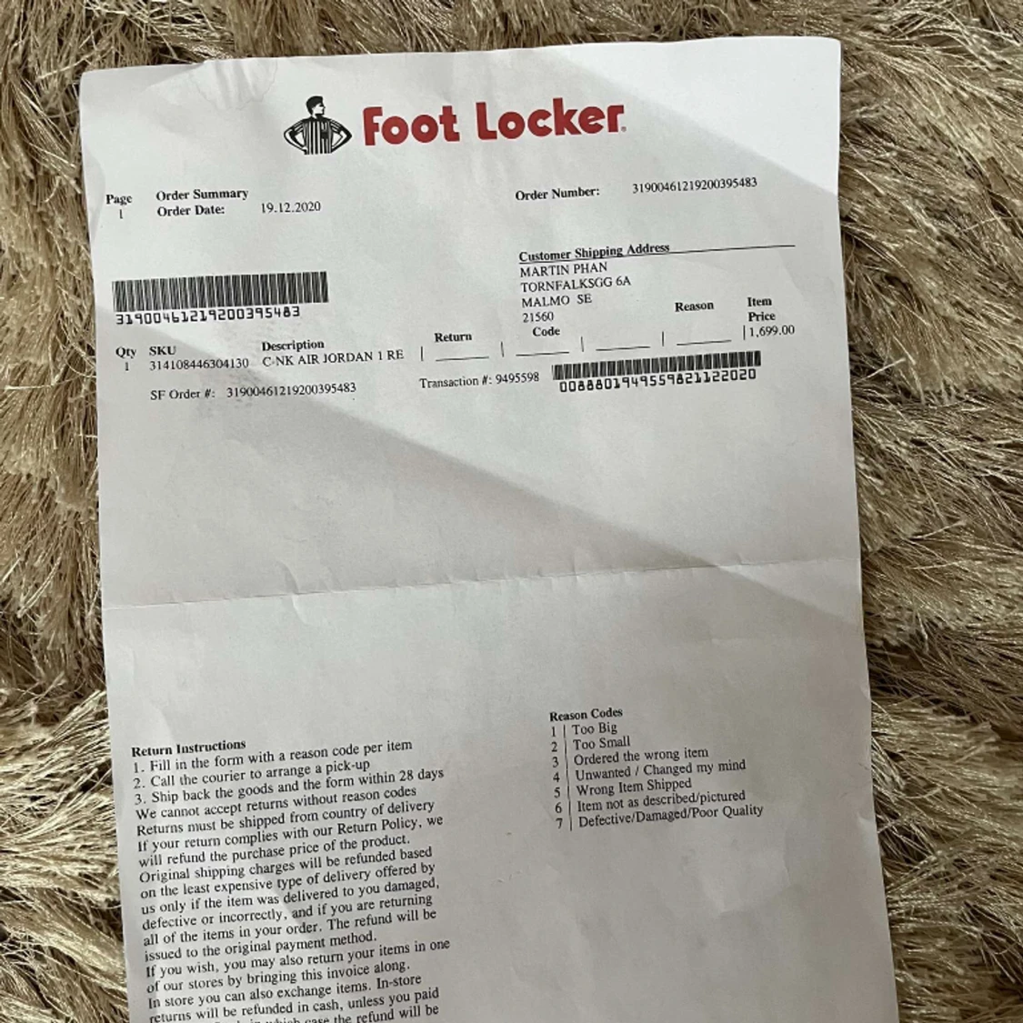 Jordan 1 mocha  - 91