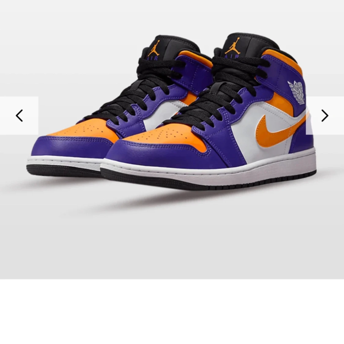 Jordan 1 lakers mid