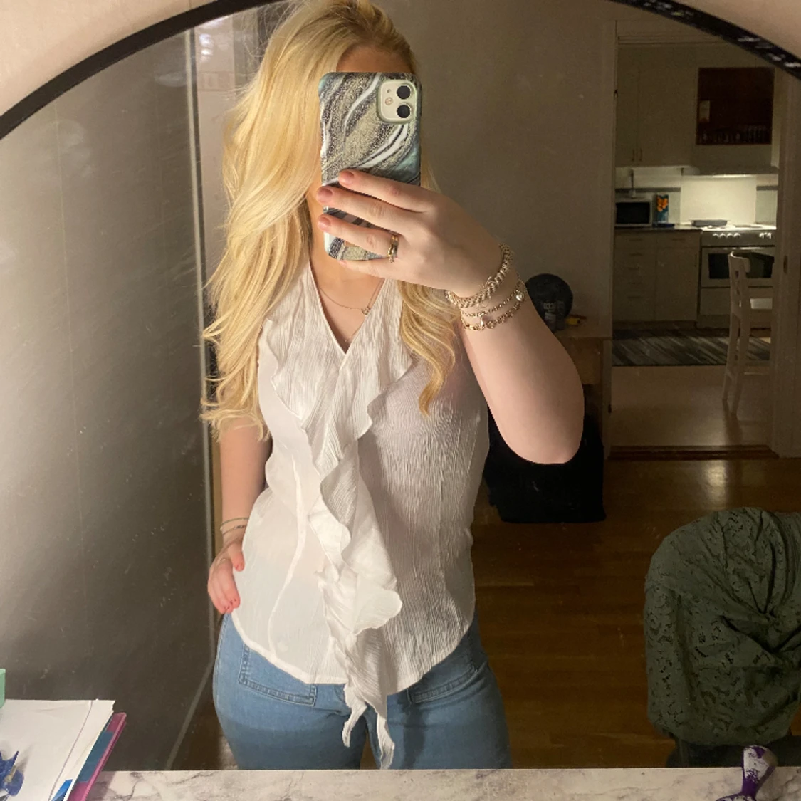 Vit blus 
