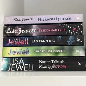 Riktigt bra deckare/kriminal/mystery böcker översatta till svenska! Lisa jewell är bästa. 100kr för alla, 25kr styck. 🤩