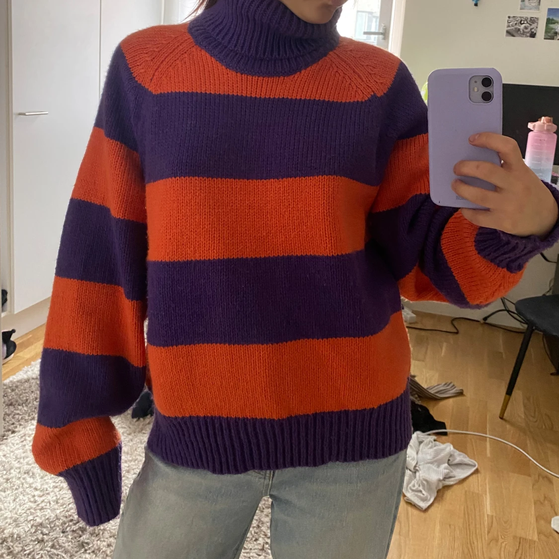 Retro turtleneck sweater tröja  - 90