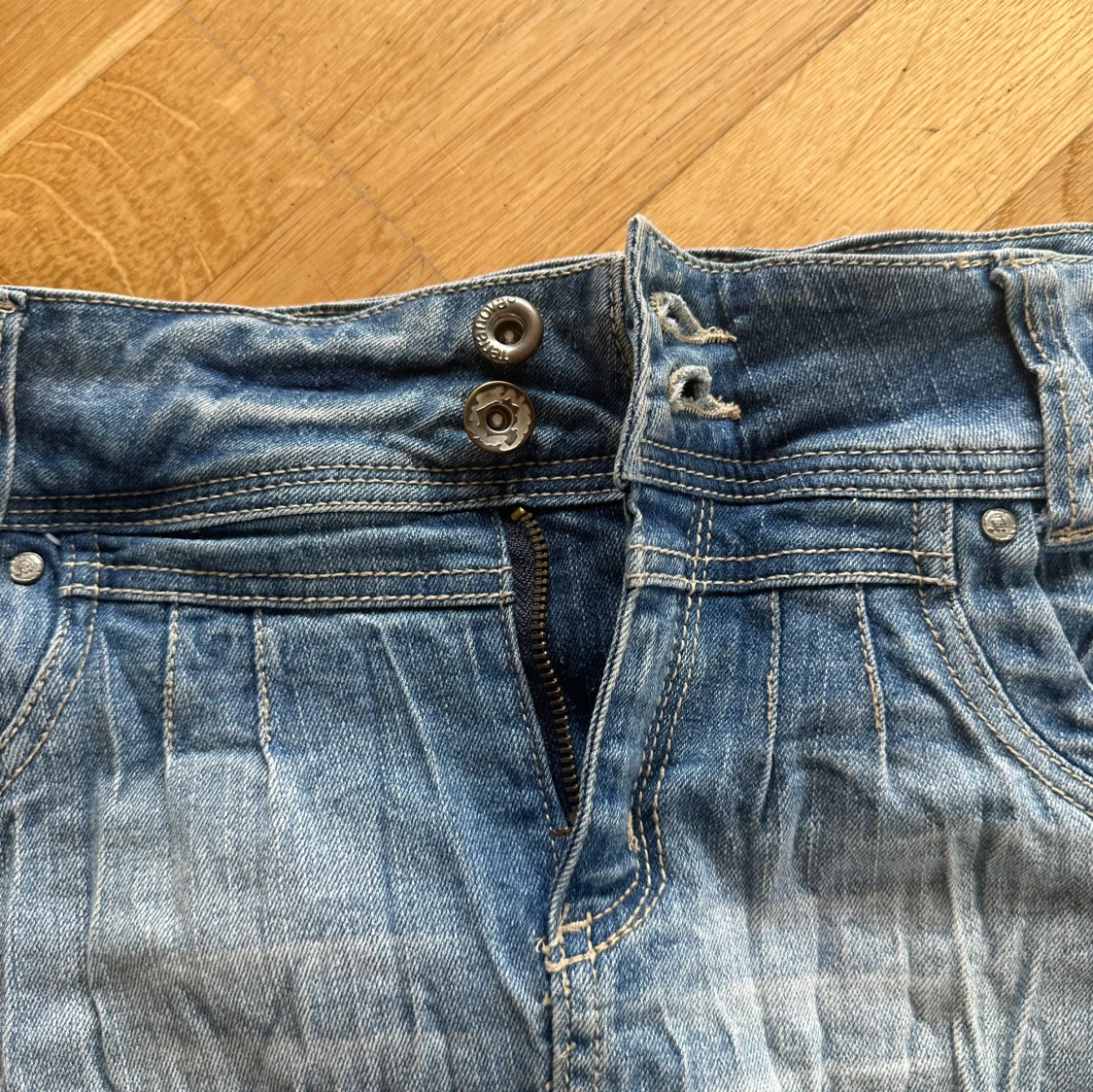 Jeans mini kjol - 93