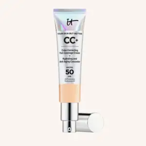 IT Cosmetics  Your Skin But Better CC+ SPF50+ Light Medium  Helt oanvänd, fick hem fel färg i present.  Den ger dig 7 produkter i en - foundation med hög täckning, färgkorrigering, återfuktande serum, primer, concealer, fuktgivande dagcreme & SPF 50