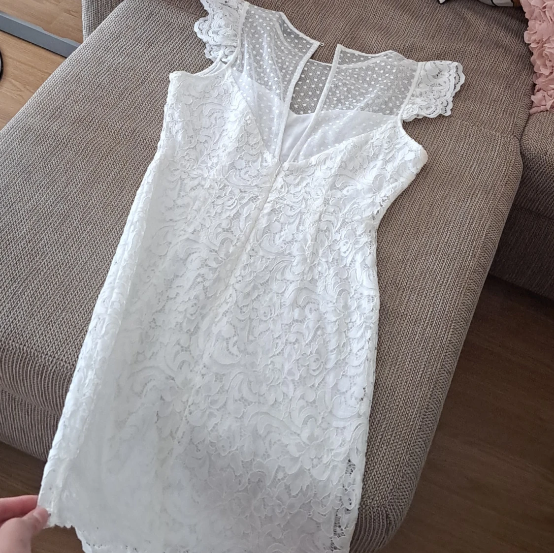 Vit klänning.  - 3