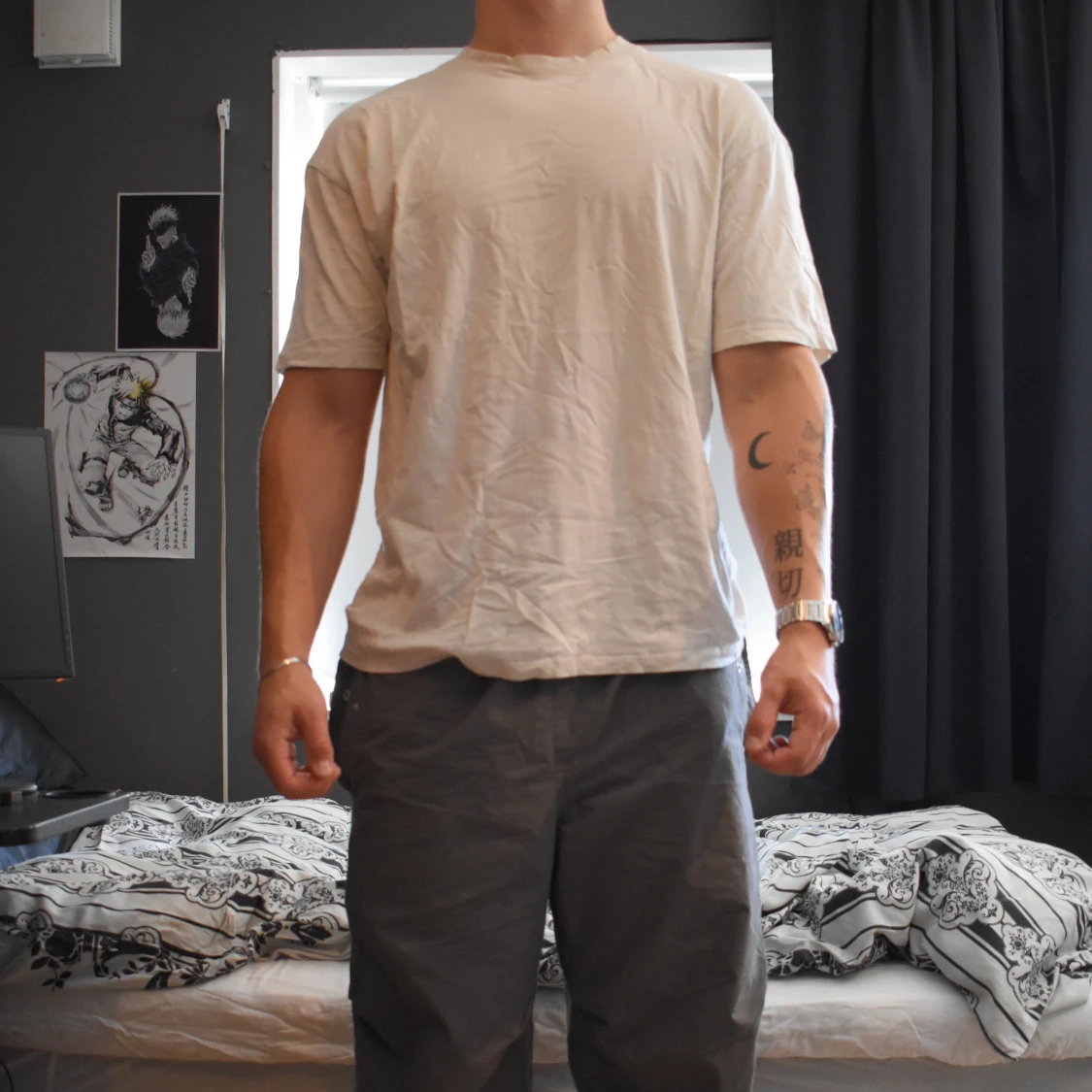 Vit oversize t-shirt