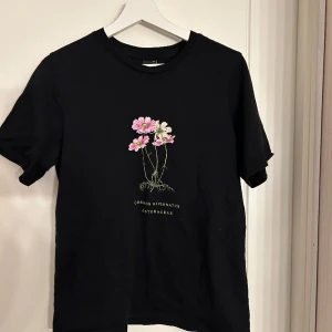 Svart t-shirt med tryck - Sparsamt använd men ändå i gott skick