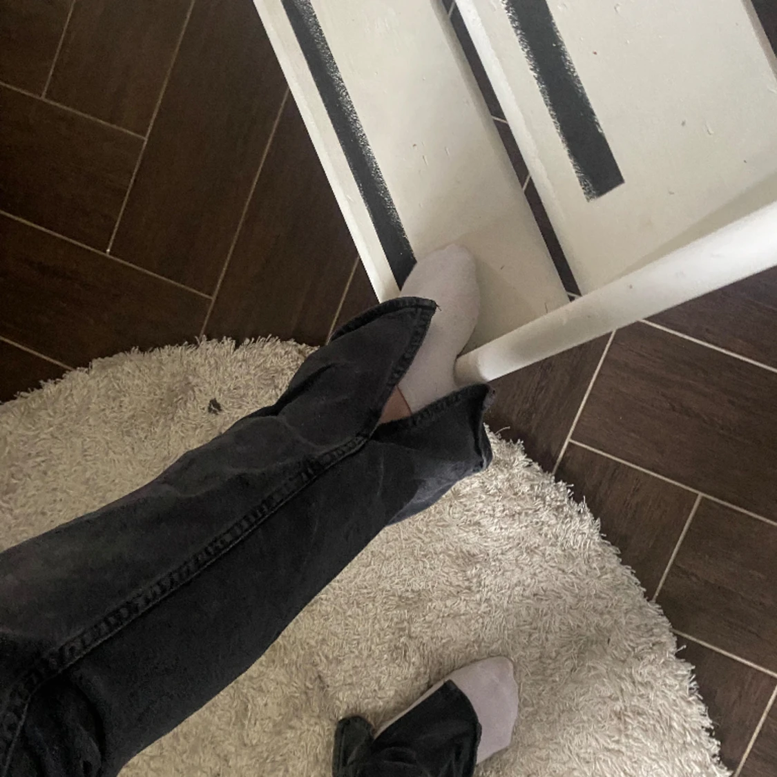 Svarta/gråa jeans  - 91