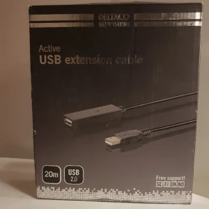 Aktiv usb kabel - Deltaco Prime USB2-EX20M. Aktiv Förlängningskabel 20m