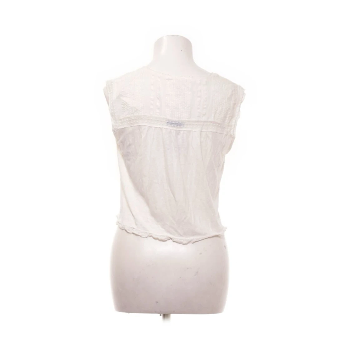 vit spets topp  - 90