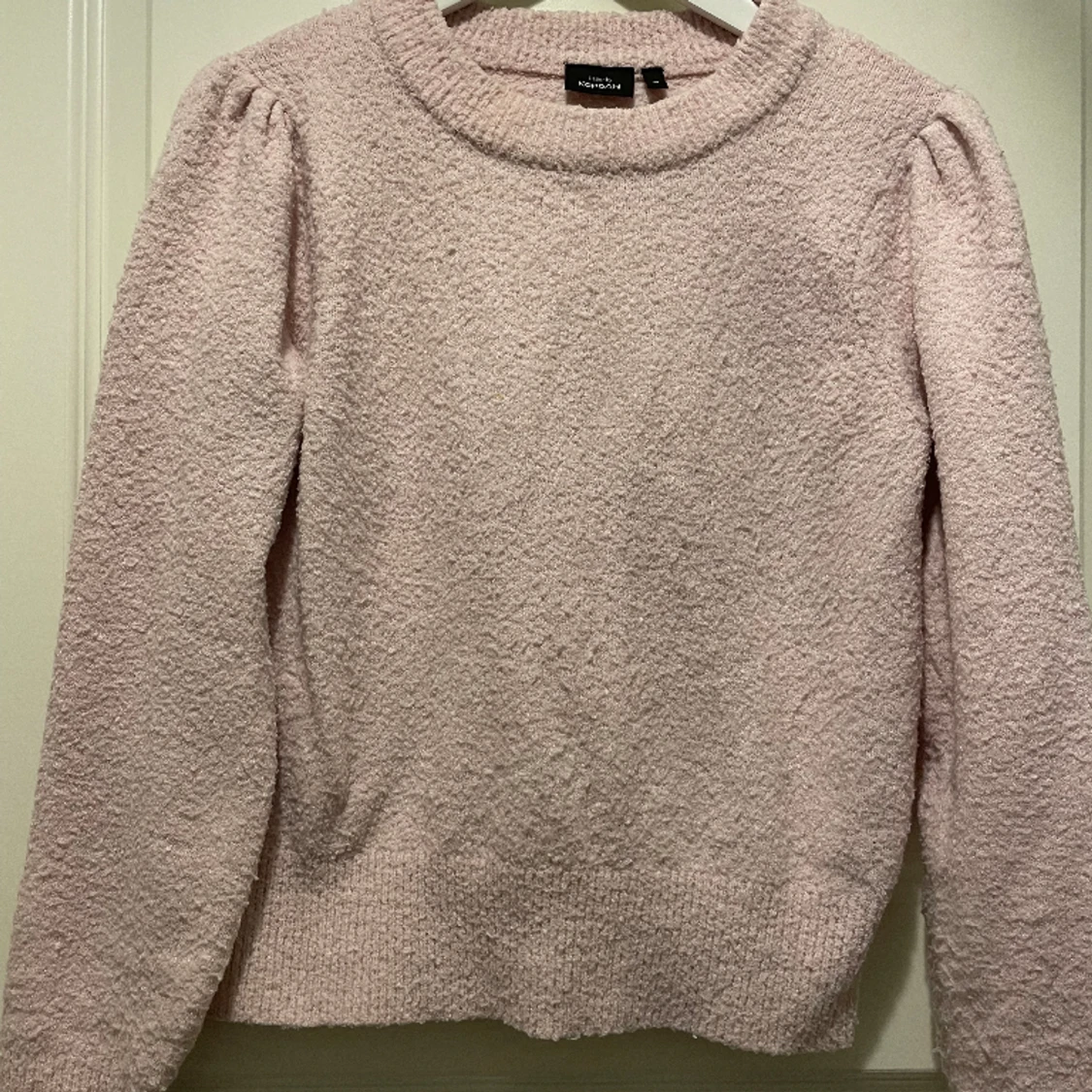 Ljusrosa stickad tröja - 90