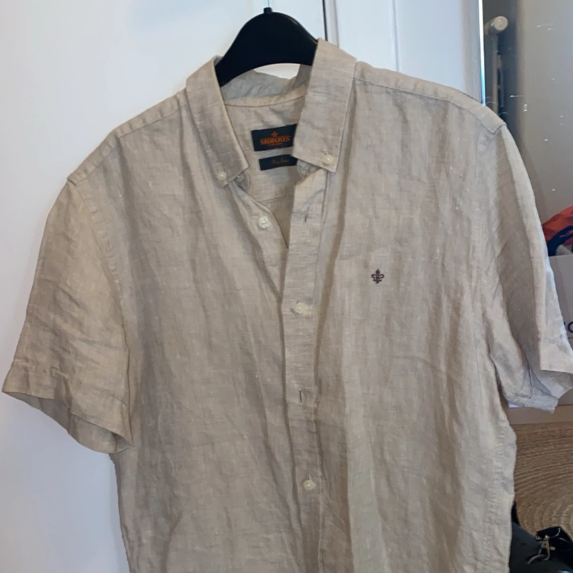 Kortärmad linneskjorta Morris - 90