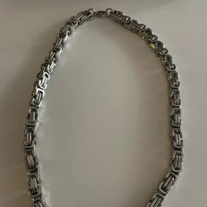 Kejsar länk halsband - Rostfritt stål (6-8mm) länk bra skick finns liknade armband till 