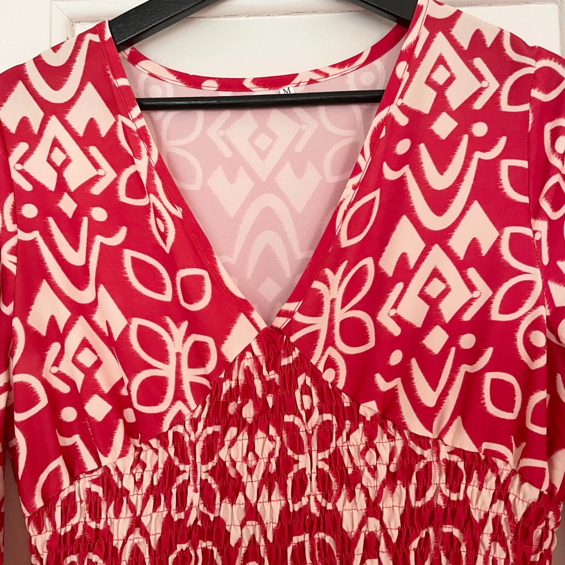 Maxiklänning med tulpanärm - 91