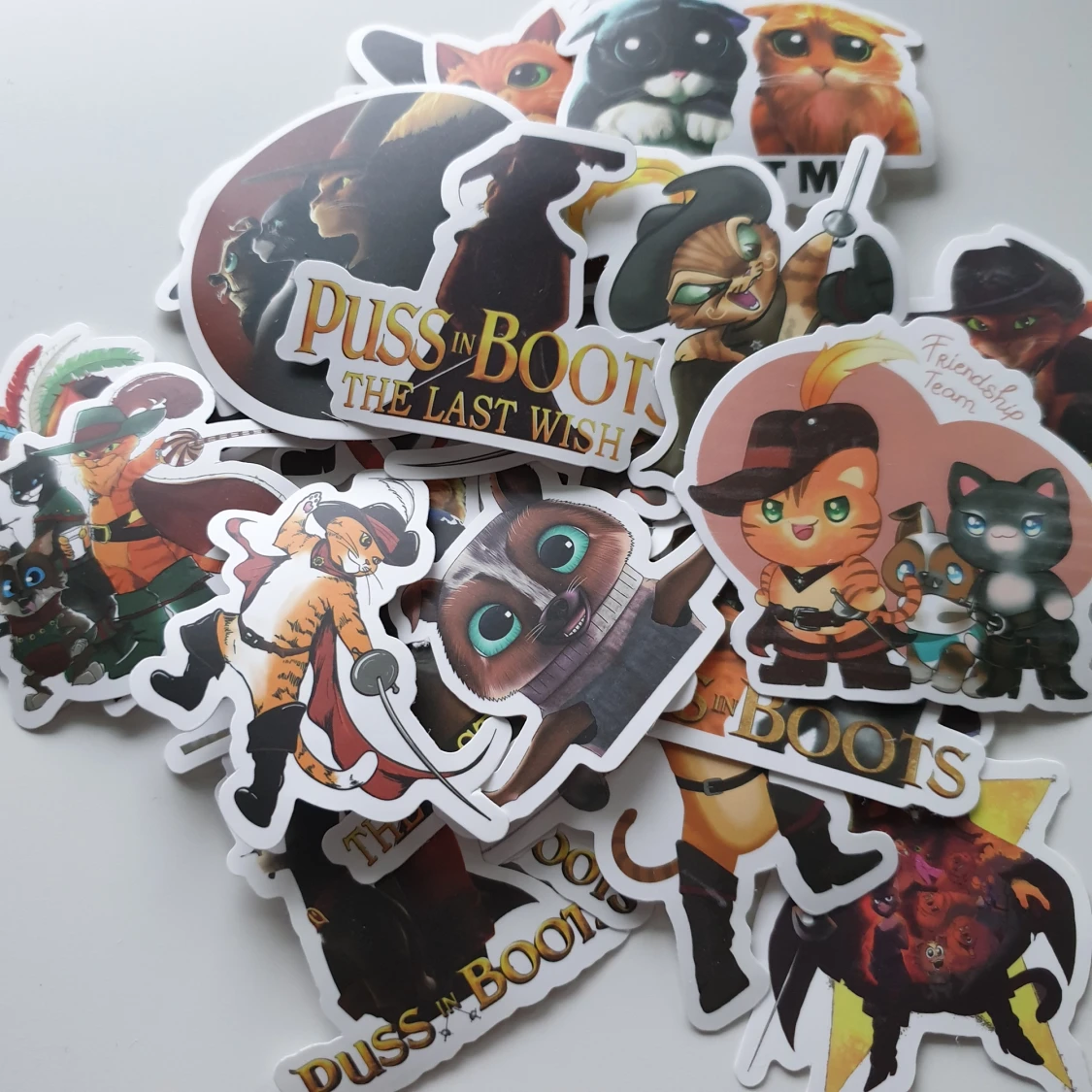 25st mästerkatten i stövlar klistermärken/stickers, pyssel