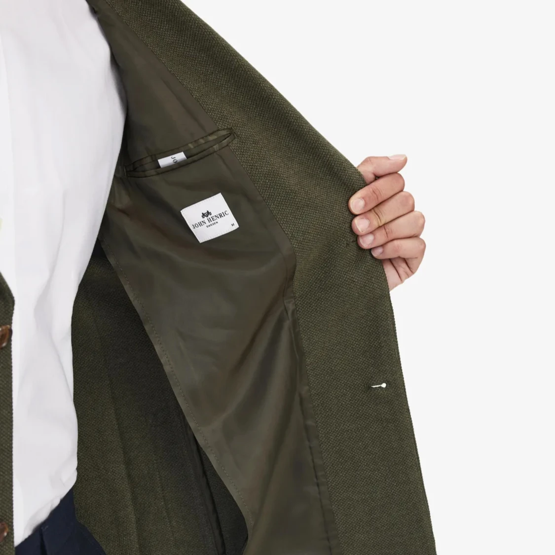 Mörkgrön stickad kavaj - 92