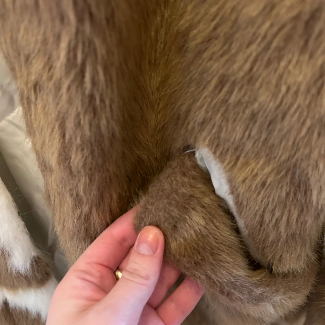 Pälsjacka i ko mönster - 91