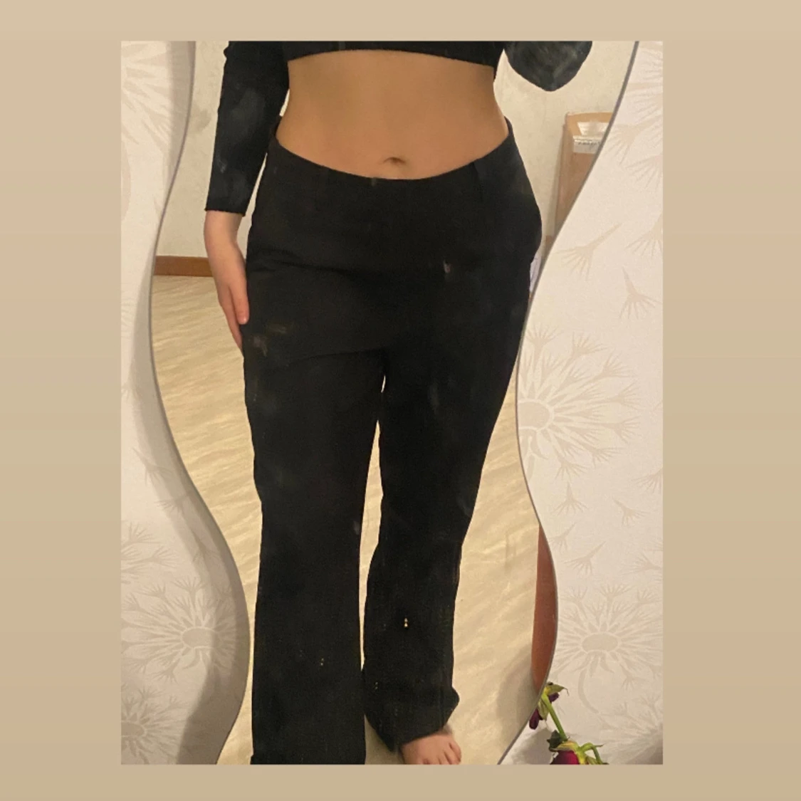 Vilma kostymbyxa med medelhög midja - 90