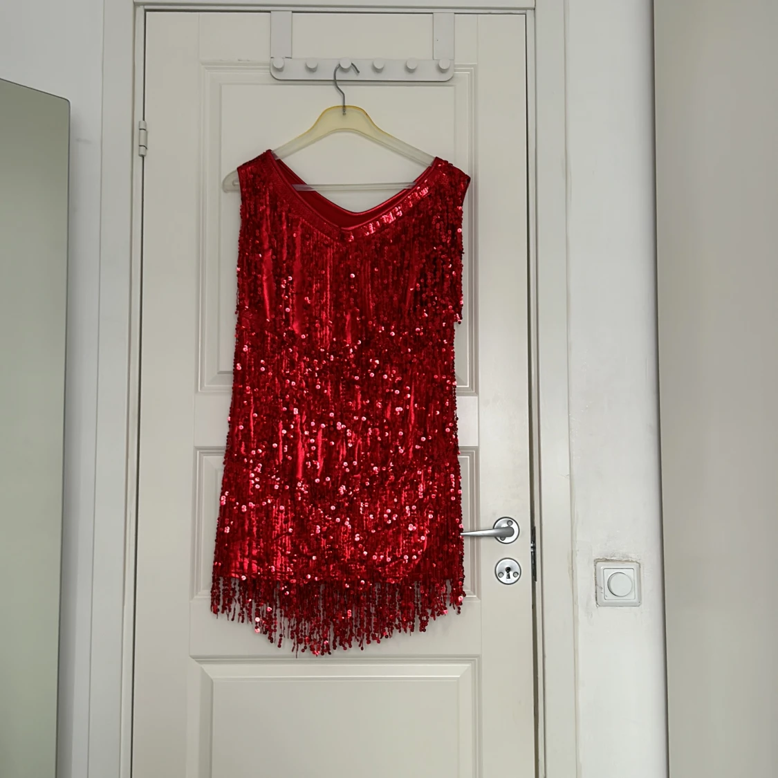 Röd festklänning 
