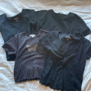 Säljer dessa 4 fina tröjor - 2 från hollister, 1 från pull & bear och 1 från Zara. Hollister tröjorna: storlek S, Pull and bear: M och zara storlek L men passar S💗