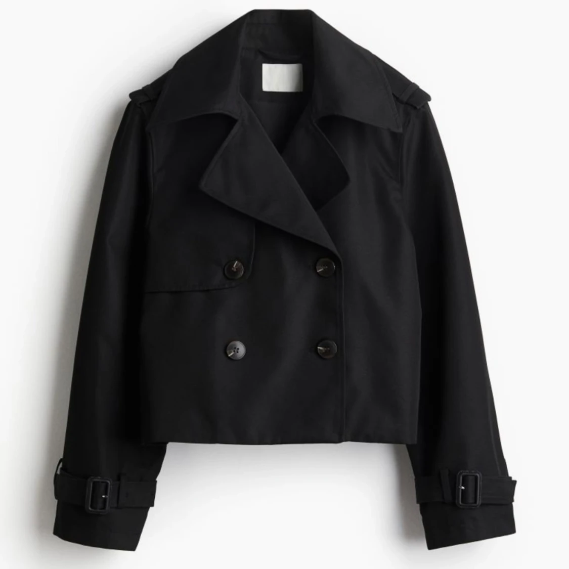 H&M-Svart Jacka i Trench-stil - 1