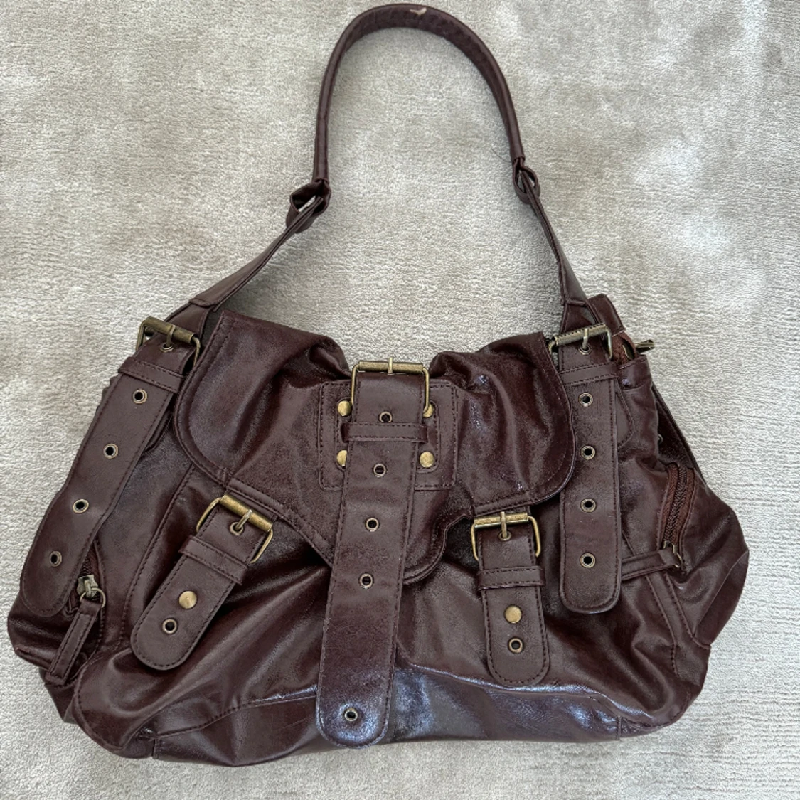 Brun y2k väska - 90