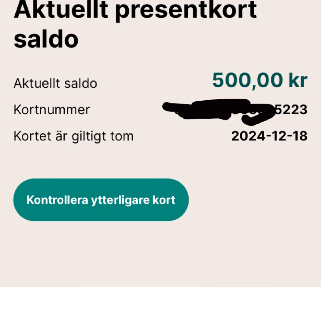 Present kort  - 90