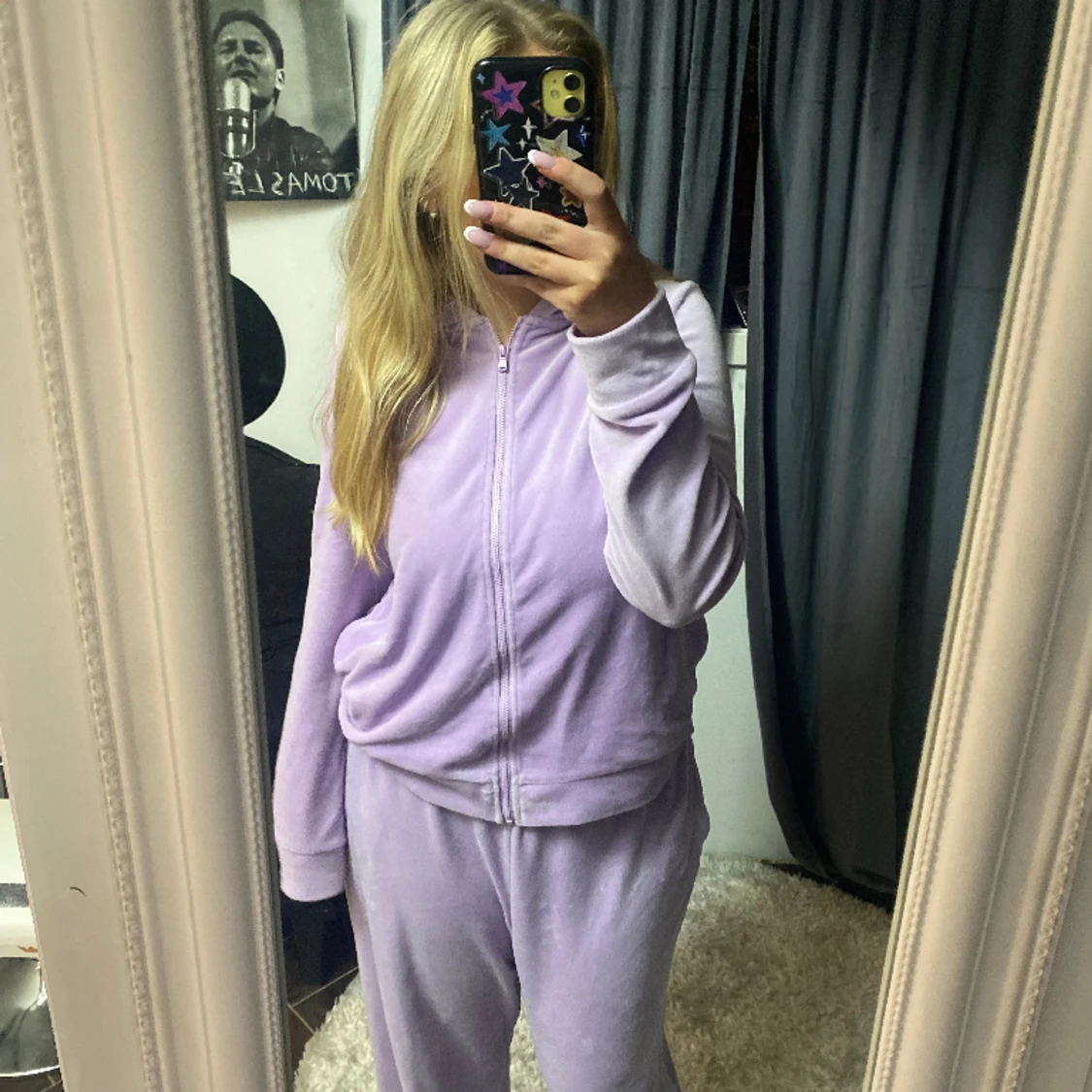 Lila/rosa velour  - 90