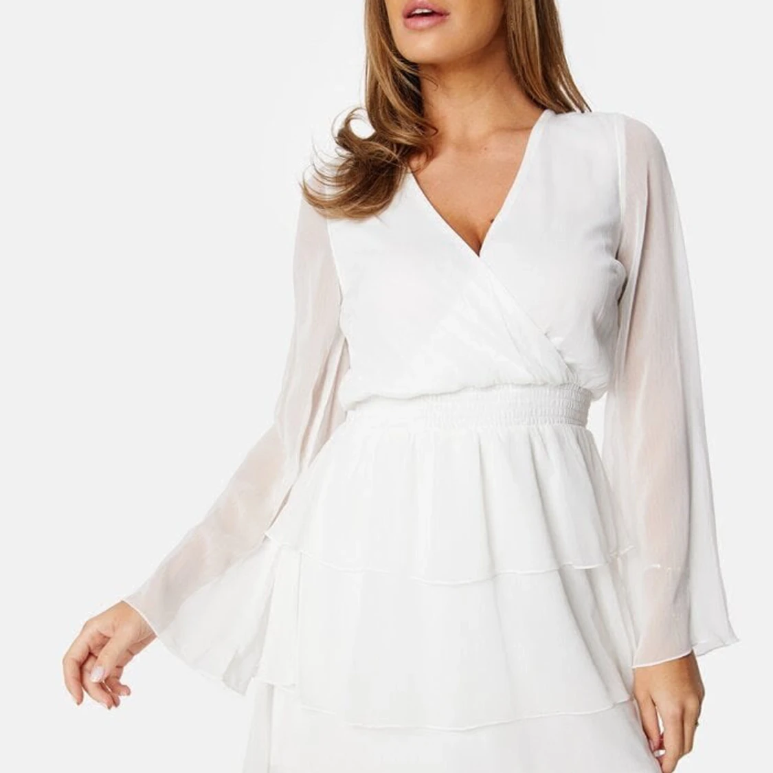 Vit studentklänning - 90